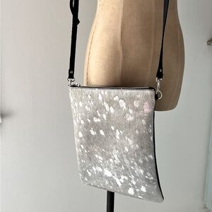 NWOT “ Splatter Hair” Leather Crossbody